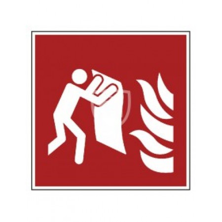 Pictogramsticker blusdeken - 10 x 10 cm Pictogramsticker blusdeken - 10 x 10 cm