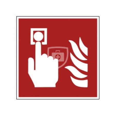 Pictogramsticker handbrandmelder - 10 x 10 cm Pictogramsticker handbrandmelder - 10 x 10 cm